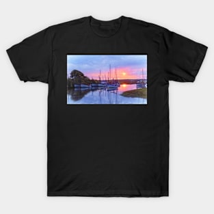 Boats At Blakeny a Digital Painting T-Shirt